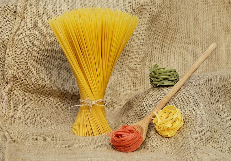 Unicorn rainbow pasta